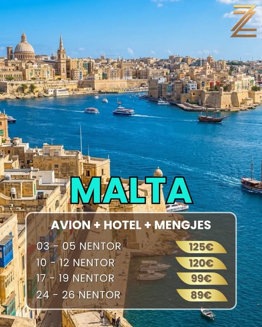 Malta – Fluturim + Hotel + Mëngjes