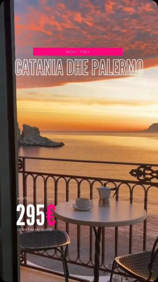 Sicili - Catania & Palermo, tur me guidë shqiptare