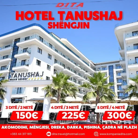 Shëngjin - Hotel Tanushaj
