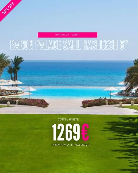 Egjipt, Baron Palace Sahl Hasheesh 6*