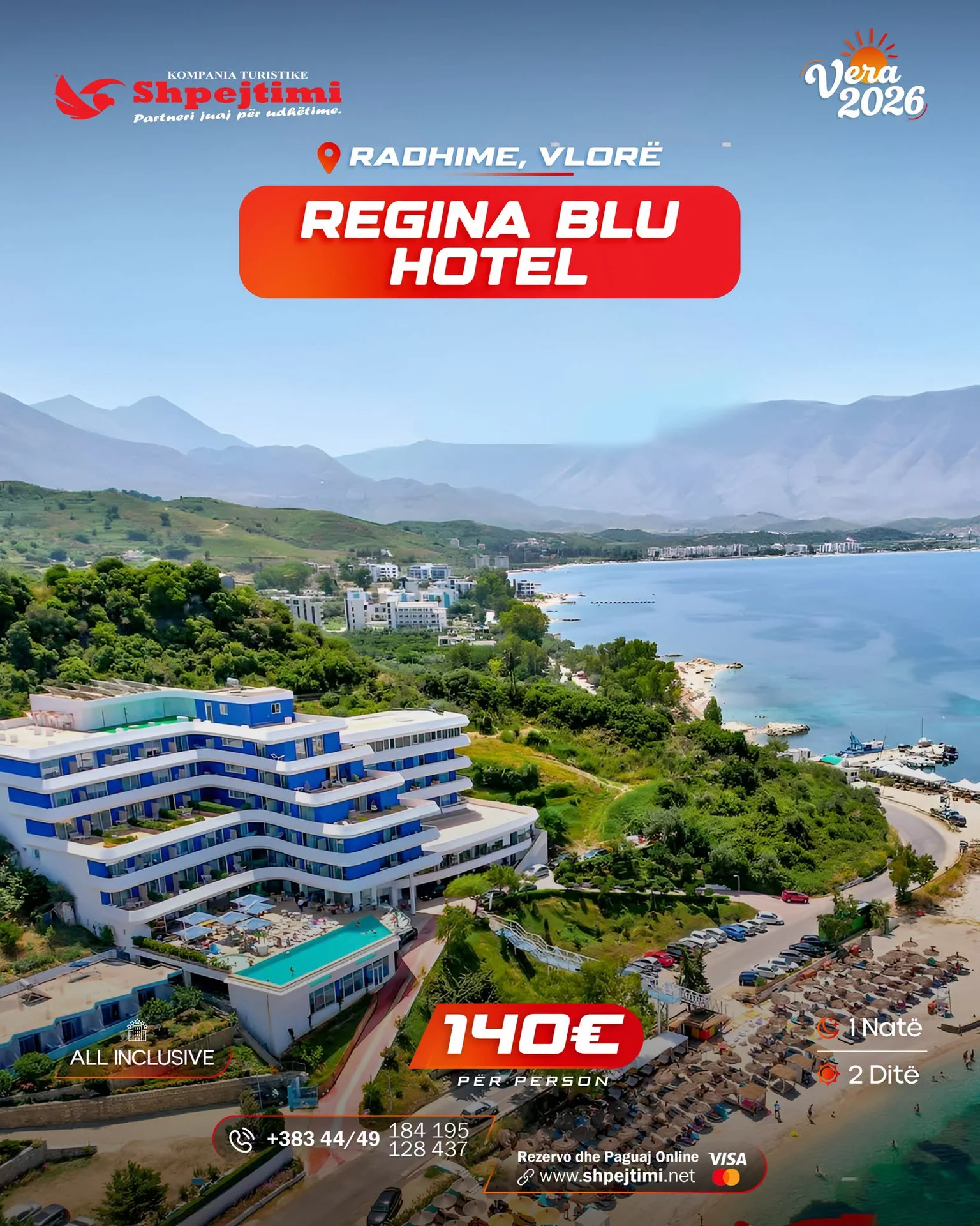 Regina Blu Hotel, Radhimë, Vlorë