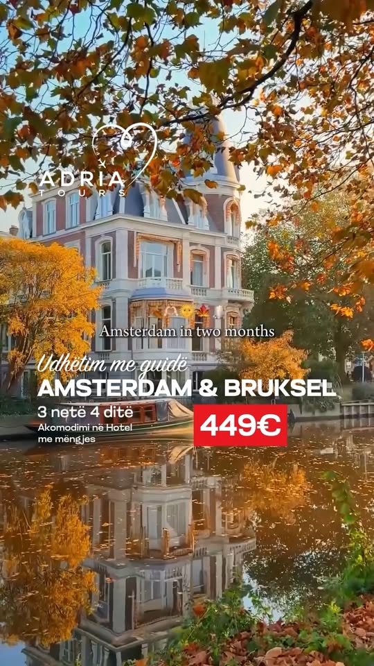 Amsterdam dhe Bruksel, udhëtim me guidë