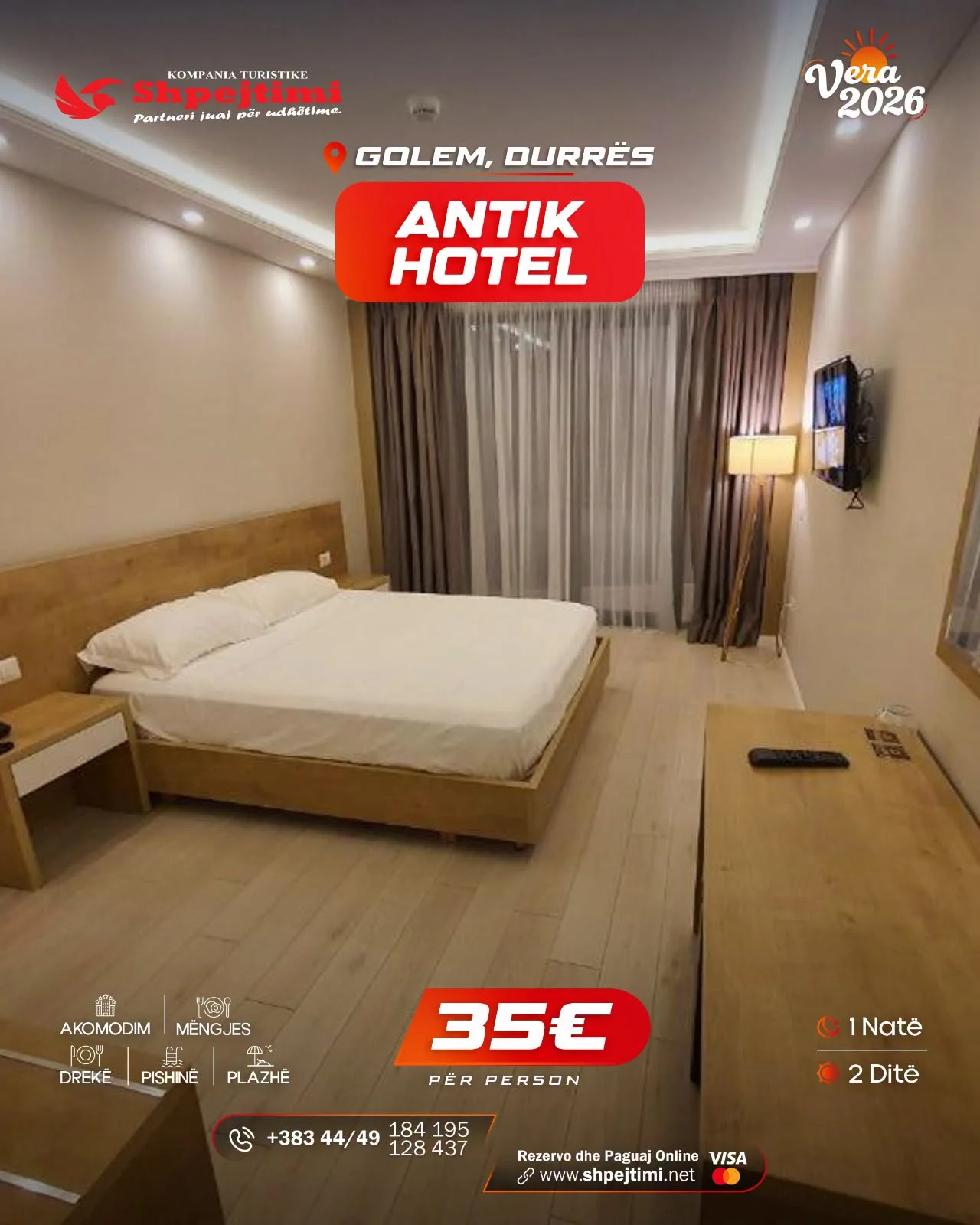 Antik Hotel, Golem-Durrës