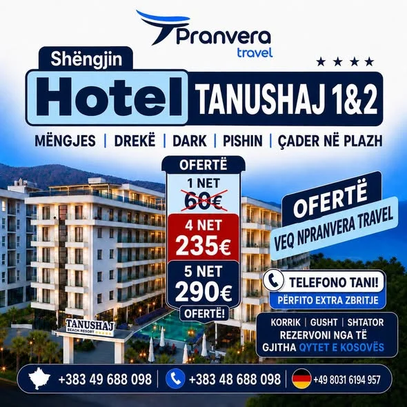 Hotel Tanushaj 1 & 2, Shëngjin