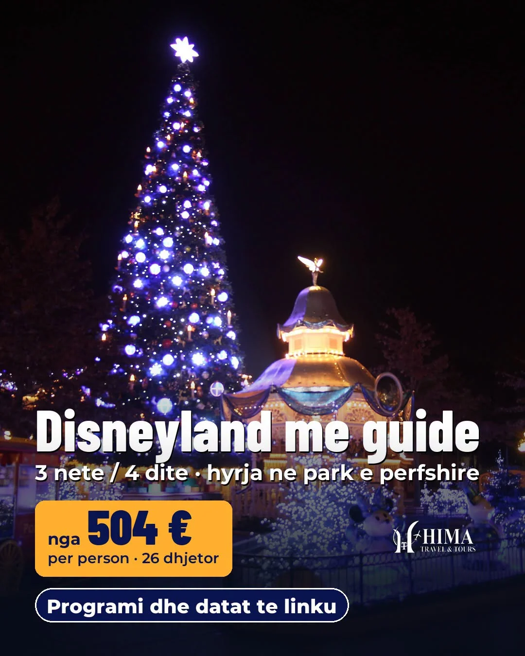 Paris dhe Disneyland me guidë