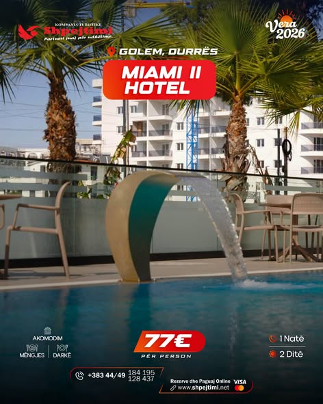 Hotel Miami II, Golem, Durrës