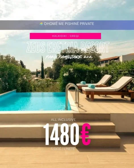 Eretria Premium – Zeus Eretria Resort, dhomë me pishinë private