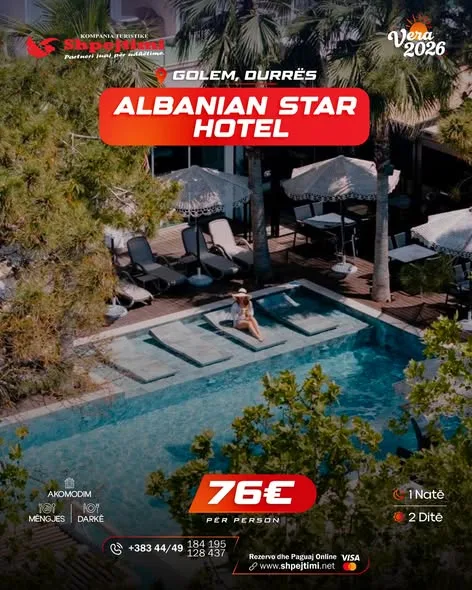 Albanian Star Hotel, Golem, Durrës