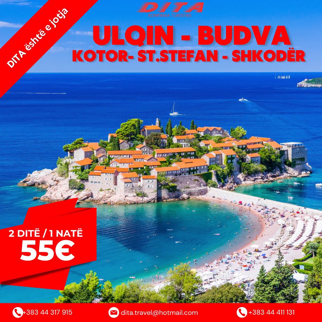 Ulqin, Budva, Kotor dhe Shkodër – Hotel Vue Mer ose Nobel, Plazh i Vogël
